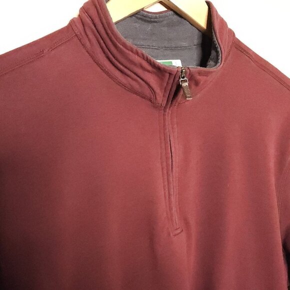 Ben Hogan Maroon Red Quarter Zip Golf Pullover Large - Picture 3 of 6